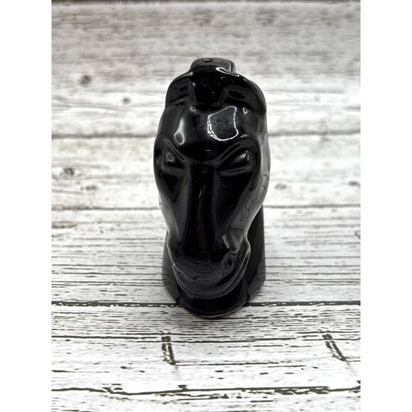 Vintage Horse Head Salt and Pepper Shakers Black/White Equestrian Decor - Picture 7 of 9